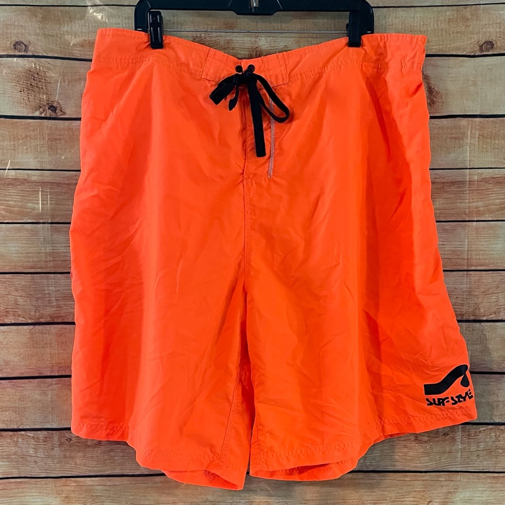 Surf Style Swim Shorts Trunks Orange